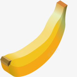 立体香蕉水果元素矢量图素材