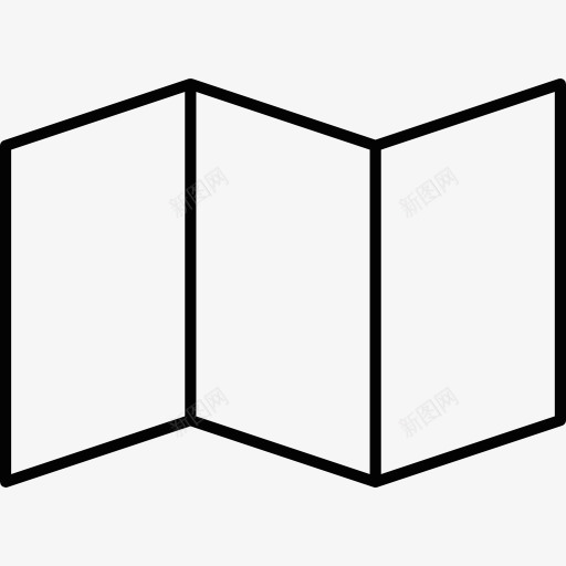 折叠纸图标png_新图网 https://ixintu.com 地图 折叠 纸 艺术纸 路线图
