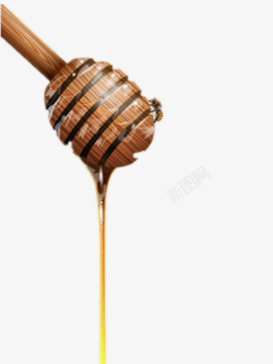 长柄取蜜棒精美蜂蜜搅拌棒高清图片