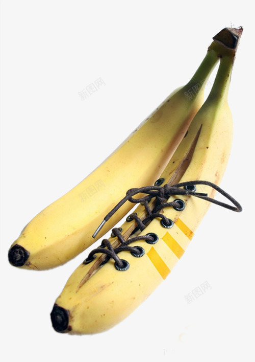 香蕉鞋子png免抠素材_新图网 https://ixintu.com 四五 水果 鞋带 香蕉
