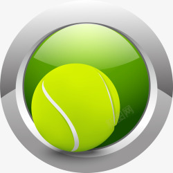 绿色网球标志素材
