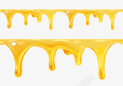 动感黄色液态蜂蜜素材