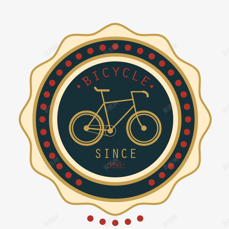 圆形的自行车比赛标签矢量图ai免抠素材_新图网 https://ixintu.com 卡通 圆形 标签设计 自行车 贴纸标签 矢量图