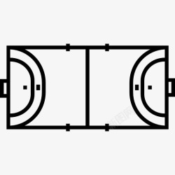 体育竞技场手球场图标高清图片