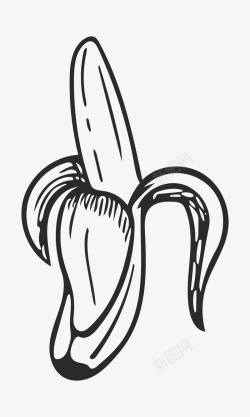 卡通手绘香蕉水果素材