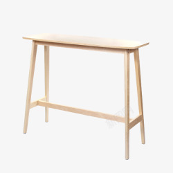 美式实木吧台桌本色高脚桌高清图片