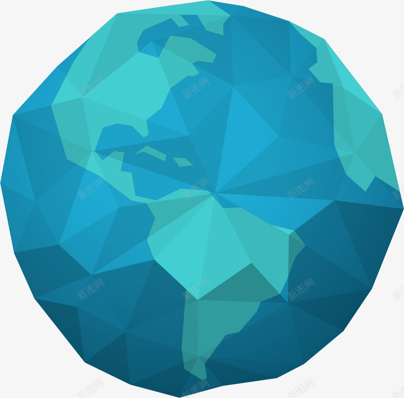 创意折纸地球png免抠素材_新图网 https://ixintu.com 创意地球 唯美地球 小清新 折纸地球 水彩 蓝色地球