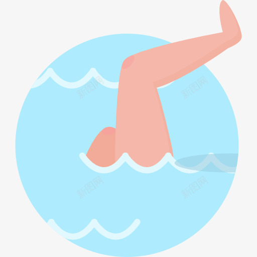 游泳图标png_新图网 https://ixintu.com 体育 奥运会 水上运动 游泳