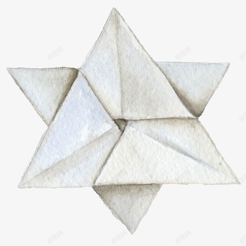 折纸五角星手绘图png免抠素材_新图网 https://ixintu.com 五角星 手工制作 手绘图 折纸 星星 纸质 装饰