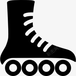 轮冰鞋去溜冰图标高清图片
