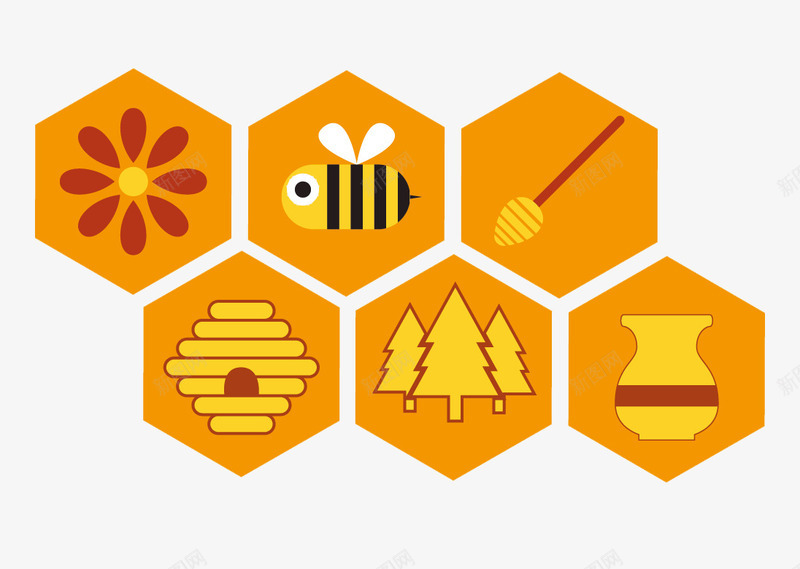 蜂蜜标志图标png_新图网 https://ixintu.com logo 标志 蜂蜜 蜜蜂