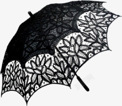 黑丝镂空雨伞素材