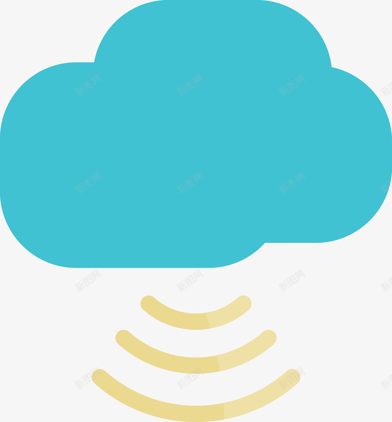 蓝色信号云朵图png免抠素材_新图网 https://ixintu.com 云 云服务 互联网 信号 信息 共享 数据 智慧云 物联网 电脑 计算 计算机