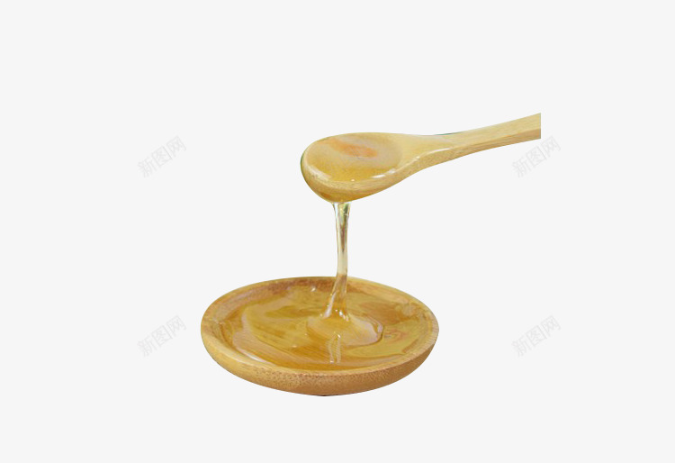 舀起来的蜂蜜png免抠素材_新图网 https://ixintu.com 产品实物 勺子 木勺 糖浆 蜂蜜