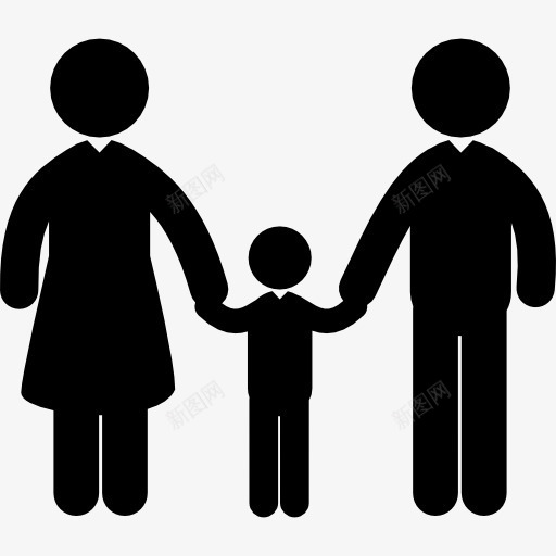 三图标png_新图网 https://ixintu.com humanpictos 三人组 个人 孩子 家庭 母亲 熟悉的家庭 父亲