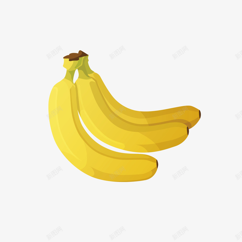 热带香蕉png免抠素材_新图网 https://ixintu.com 农特产 水果 香蕉 黄色