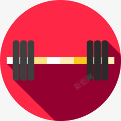 运动装备和竞争举重图标高清图片