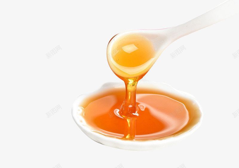 浓稠的黄色蜂蜜png免抠素材_新图网 https://ixintu.com 勺子 土蜂蜜 碟子 蜂蜜 黄色