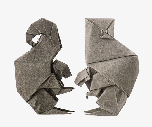 折纸小动物png免抠素材_新图网 https://ixintu.com 仓鼠 小动物 折纸 面对面