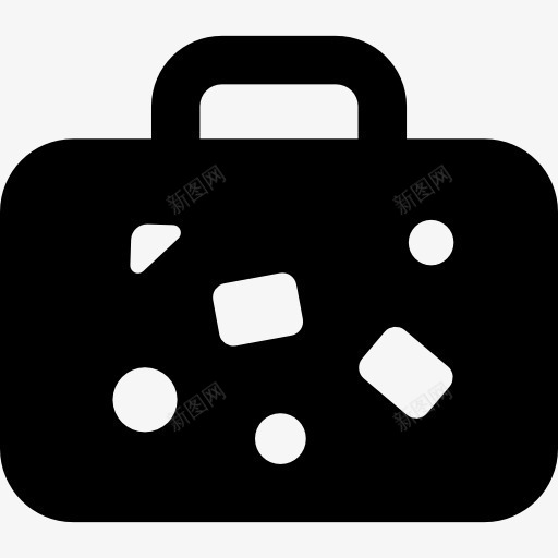 手提箱贴纸图标png_新图网 https://ixintu.com 公文包 工具和用具 旅行手提箱 行李标签
