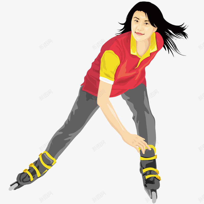 滑冰运动png免抠素材_新图网 https://ixintu.com 比赛 滑冰 运动 运动员 锻炼