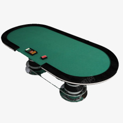 黑色边框长形椭圆小赌博桌素材
