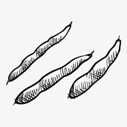 豌豆手绘线稿素材