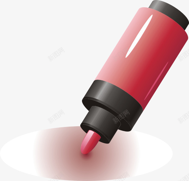 红色水彩笔png免抠素材_新图网 https://ixintu.com 水彩笔 绘画工具 颜色
