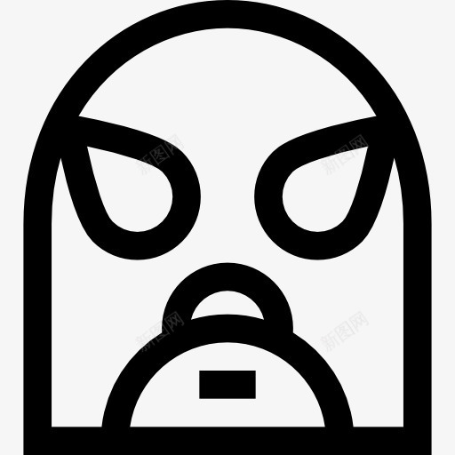 墨西哥摔跤面具图标png_新图网 https://ixintu.com 体育 战斗 摔跤手 时尚 附件
