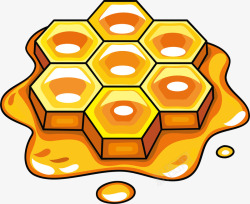 金黄蜂蜜素材