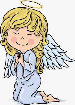 天使形象卡通小天使矢量图高清图片