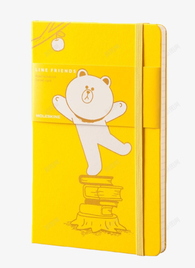 卡通笔记本png免抠素材_新图网 https://ixintu.com 产品实物 彩色 文具 本子 记事本 黄色