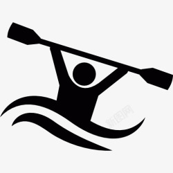 皮艇运动皮划艇比赛LOGO图标高清图片