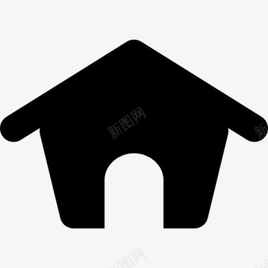 家里黑色的形状图标图标