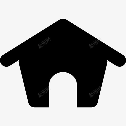家里黑色的形状图标png_新图网 https://ixintu.com 家 家庭 形状 房子 界面 轮廓 通用图标 黑色