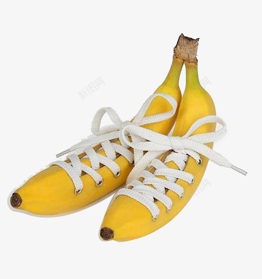 香蕉创意png免抠素材_新图网 https://ixintu.com 创意素材 鞋带 香蕉 香蕉创意