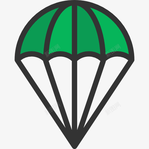 降落伞图标png_新图网 https://ixintu.com 体育竞赛 滑翔 滑翔伞 跳伞 运动