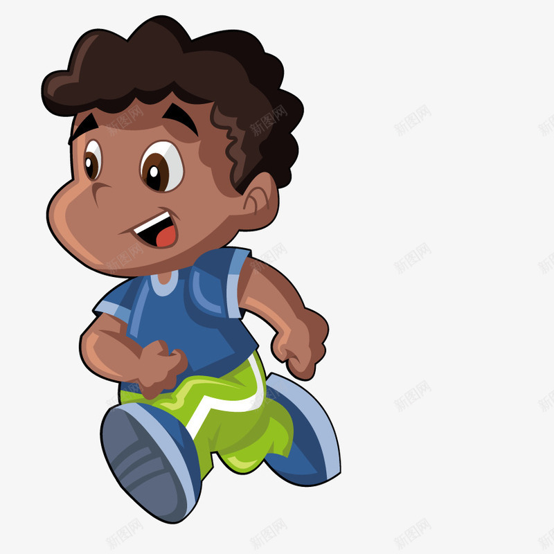 跑步儿童矢量图eps免抠素材_新图网 https://ixintu.com 体育 孩子 小孩 比赛 端粒 矢量图