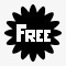 sticker徽章自由标签价格贴纸免费视网膜图标高清图片