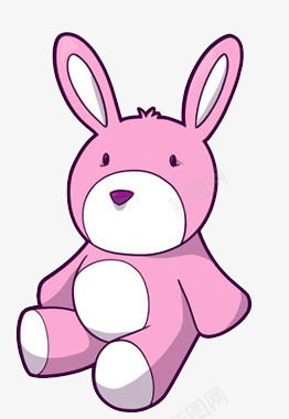 兔子娃娃png免抠素材_新图网 https://ixintu.com 可爱的 小眼睛 粉色