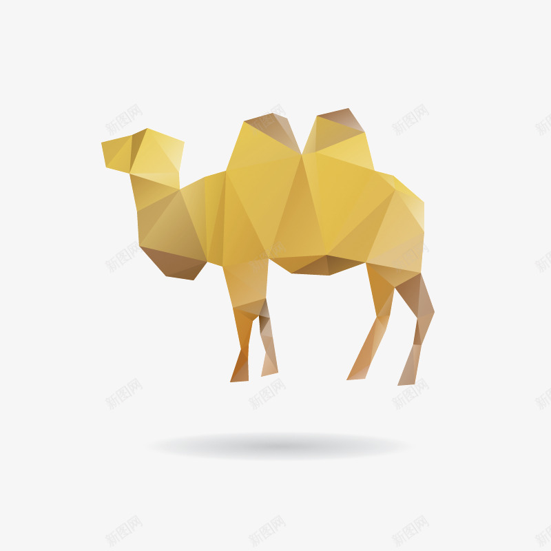 骆驼矢量图eps免抠素材_新图网 https://ixintu.com 折纸 沙漠 矢量图 骆驼 骆驼科生物 黄色