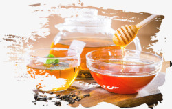 撕边矩形蜂蜜高清图片