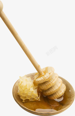黄色蜂蜜容器素材