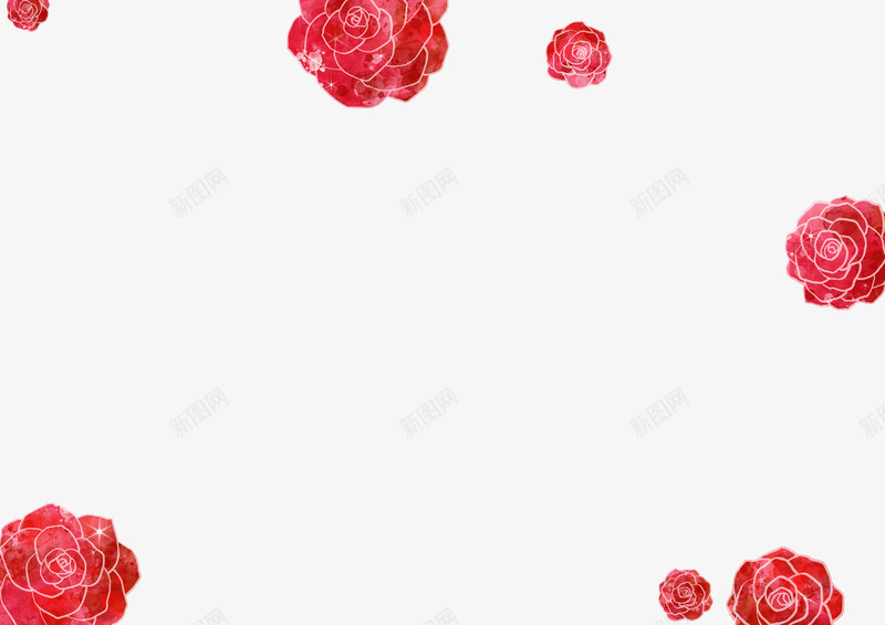 红色鲜艳玫瑰花朵png免抠素材_新图网 https://ixintu.com 玫瑰 红色 花朵 鲜艳