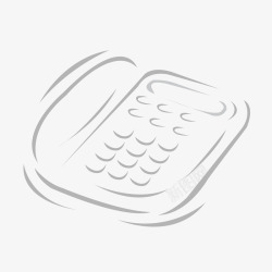 灰色镂空垃圾篓电话机高清图片