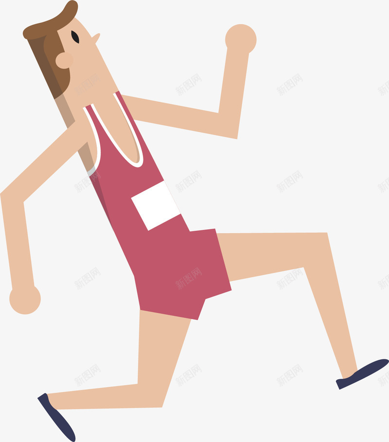 起跑的运动员矢量图ai免抠素材_新图网 https://ixintu.com 体育 健康 健身 活动 运动 运动员 运动服 锻炼 矢量图