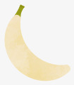 水彩唯美扁平香蕉png免抠素材_新图网 https://ixintu.com 唯美 森系 水彩风格 简笔画 香蕉