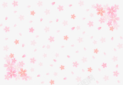 飞扬花朵粉色浪漫漂浮花朵高清图片