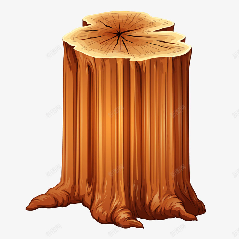砍伐的木头png免抠素材_新图网 https://ixintu.com png图形 png装饰 手绘 木墩 木头 碎木块 装饰