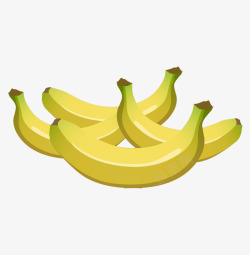每日必需卡通水果香蕉每日必需补充维生素高清图片